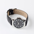 Cuarzo reloj de acero inoxidable reloj de pulsera de color negro oem